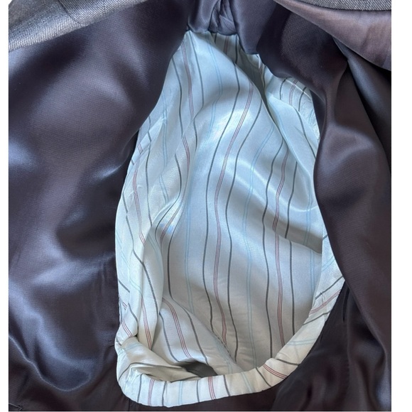 Lauren Ralph Lauren single breasted gray Windowpane check Notched blazer | 44S - Picture 12 of 16